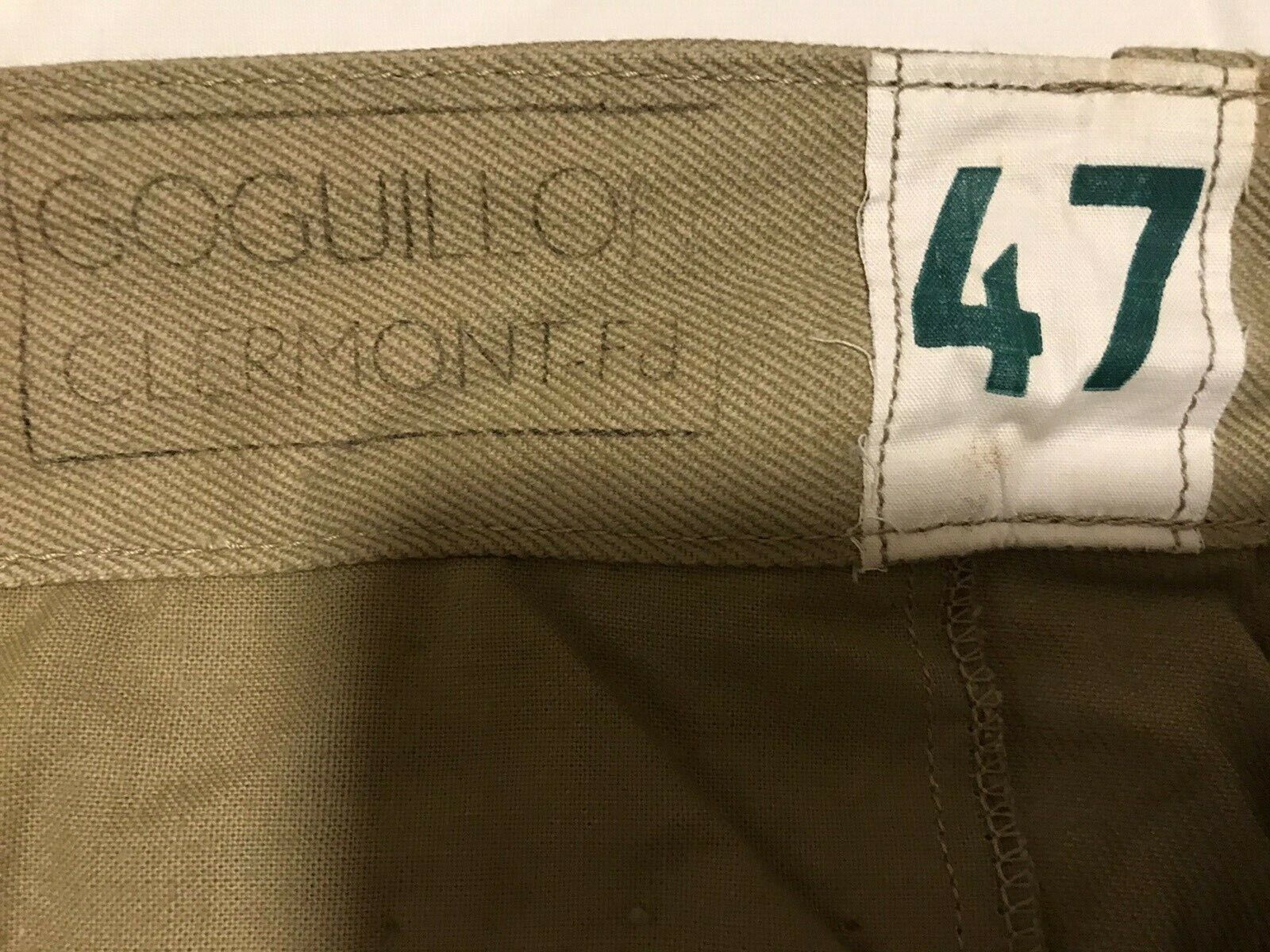 Genuine French Army Vintage Cotton Chino Khaki Short New - Image 4